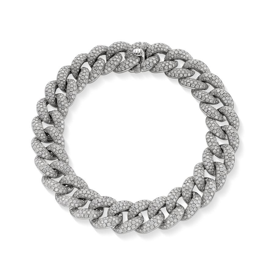 8.93 CTW Pave Diamond Link Bracelet
