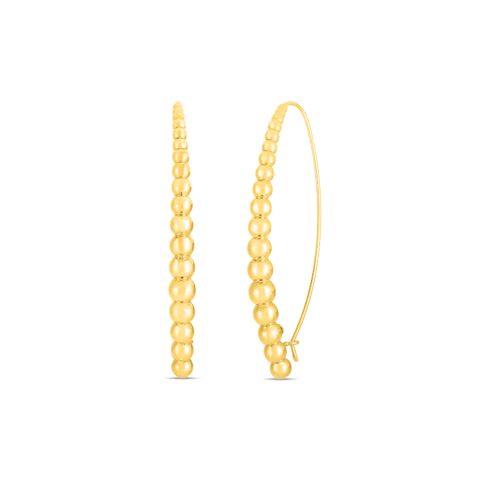 Roberto Coin Oro Classic Earring | Front View