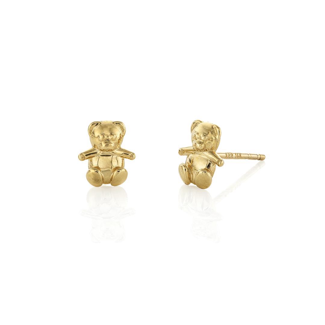 Child's Teddy Bear Stud Earrings