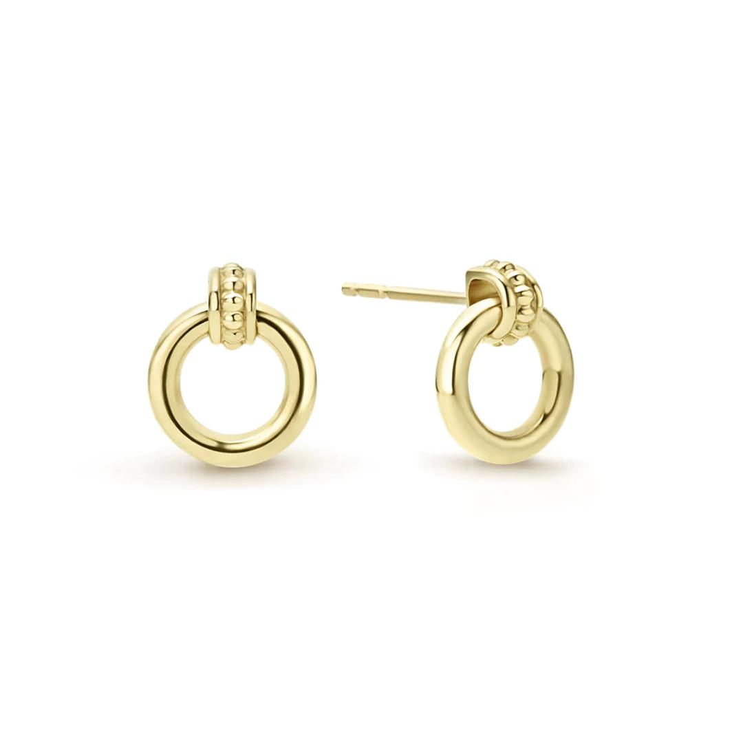 Lagos Meridian 18k Gold Circle Stud Earrings