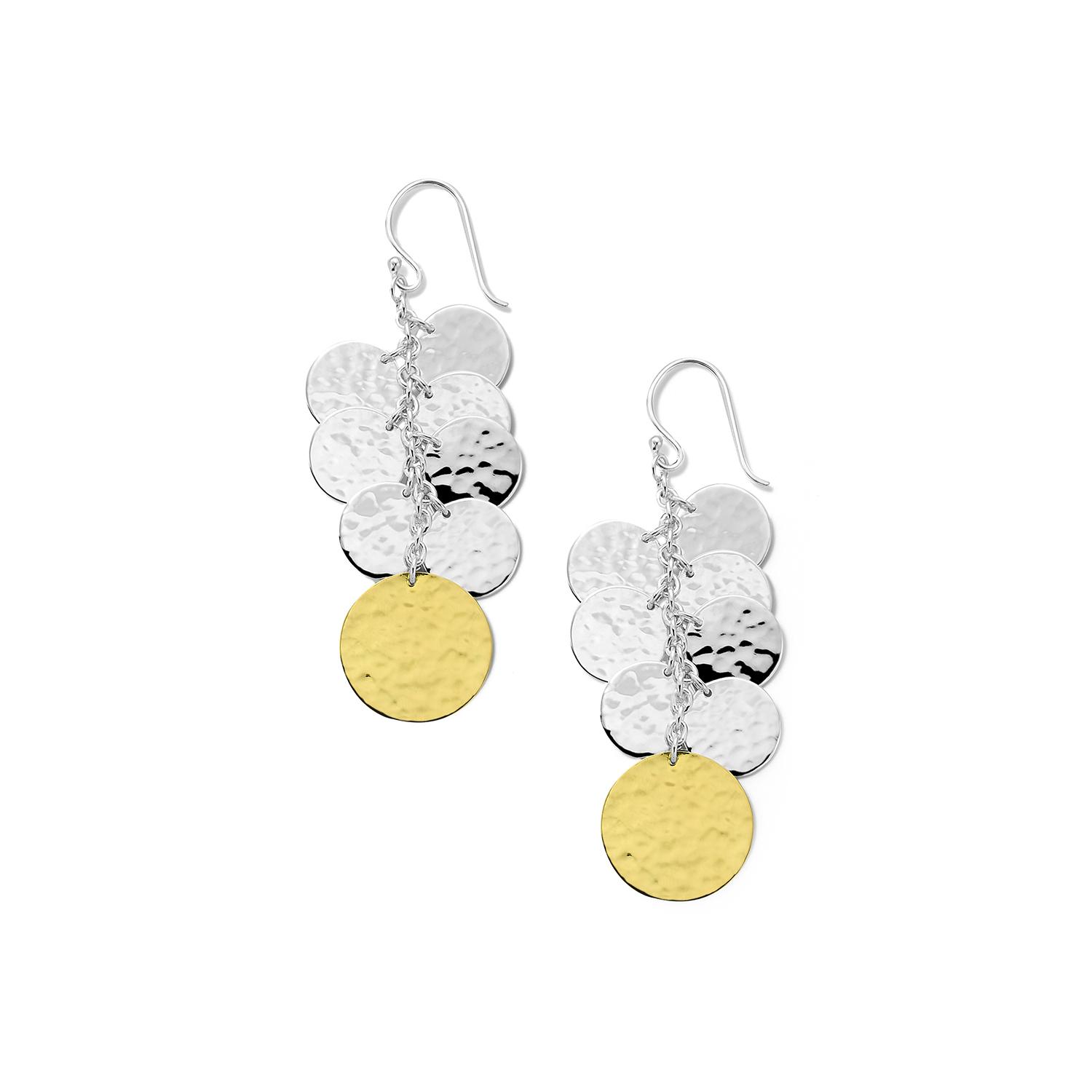 Ippolita Sterling Silver & Yellow Gold Chimera Classico Disc Drop Earrings