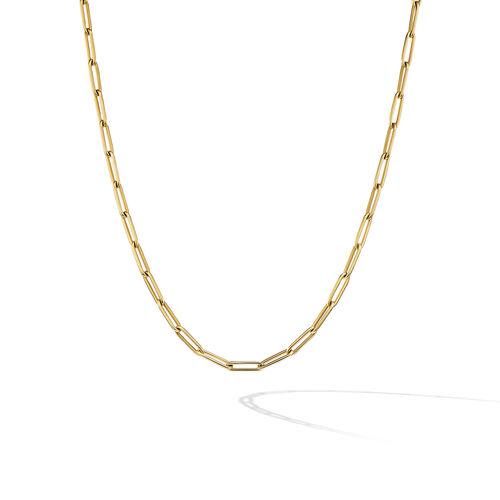 David Yurman Mens Chain Link Necklace in 18K Yellow Gold, 3.5mm