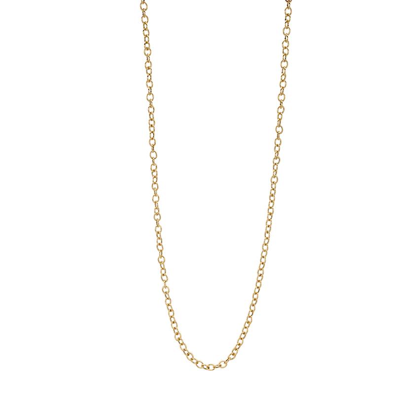 Yellow Gold 31.5 Inch Cable Chain Necklace