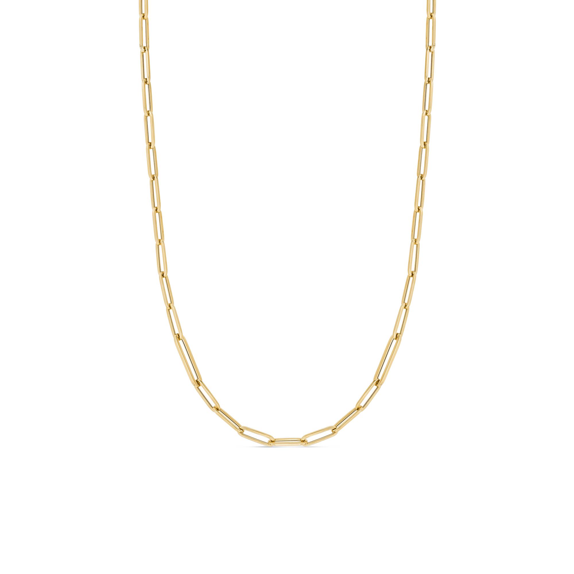Roberto Coin 18k Paperclip Link Chain Necklace