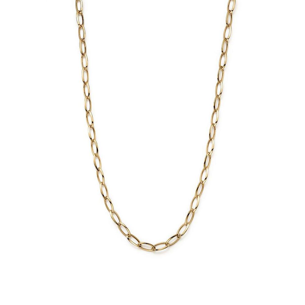 Roberto Coin 18K Knife Edge Oval Link Necklace