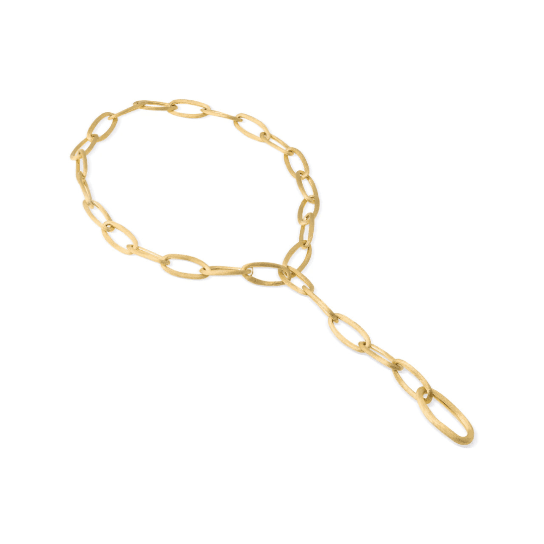Marco Bicego Jaipur Link Collection 18K Yellow Gold Oval Link Convertible Lariat Necklace