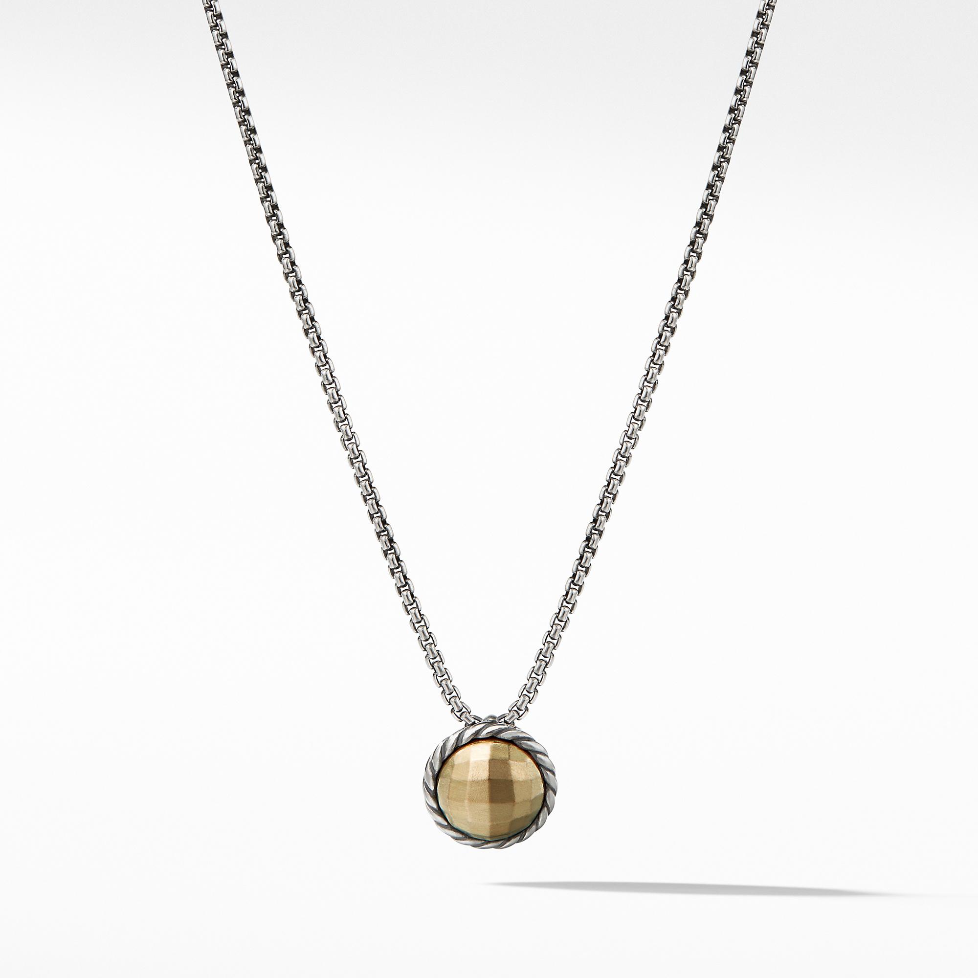 David Yurman Necklace with Gold Dome and 18K Gold