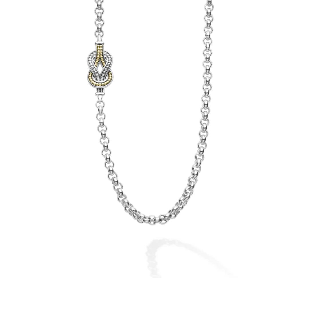Lagos Newport Four Station Two Tone Knot Necklace