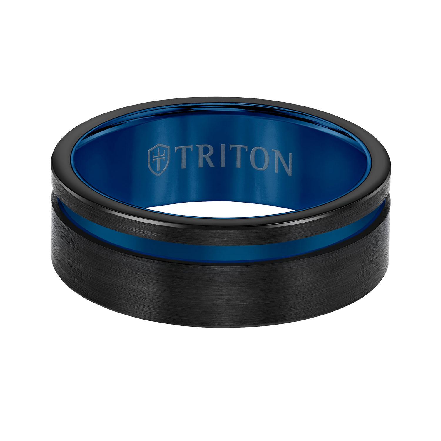 Triton 8MM Tungsten Band with Asymmetric Design
