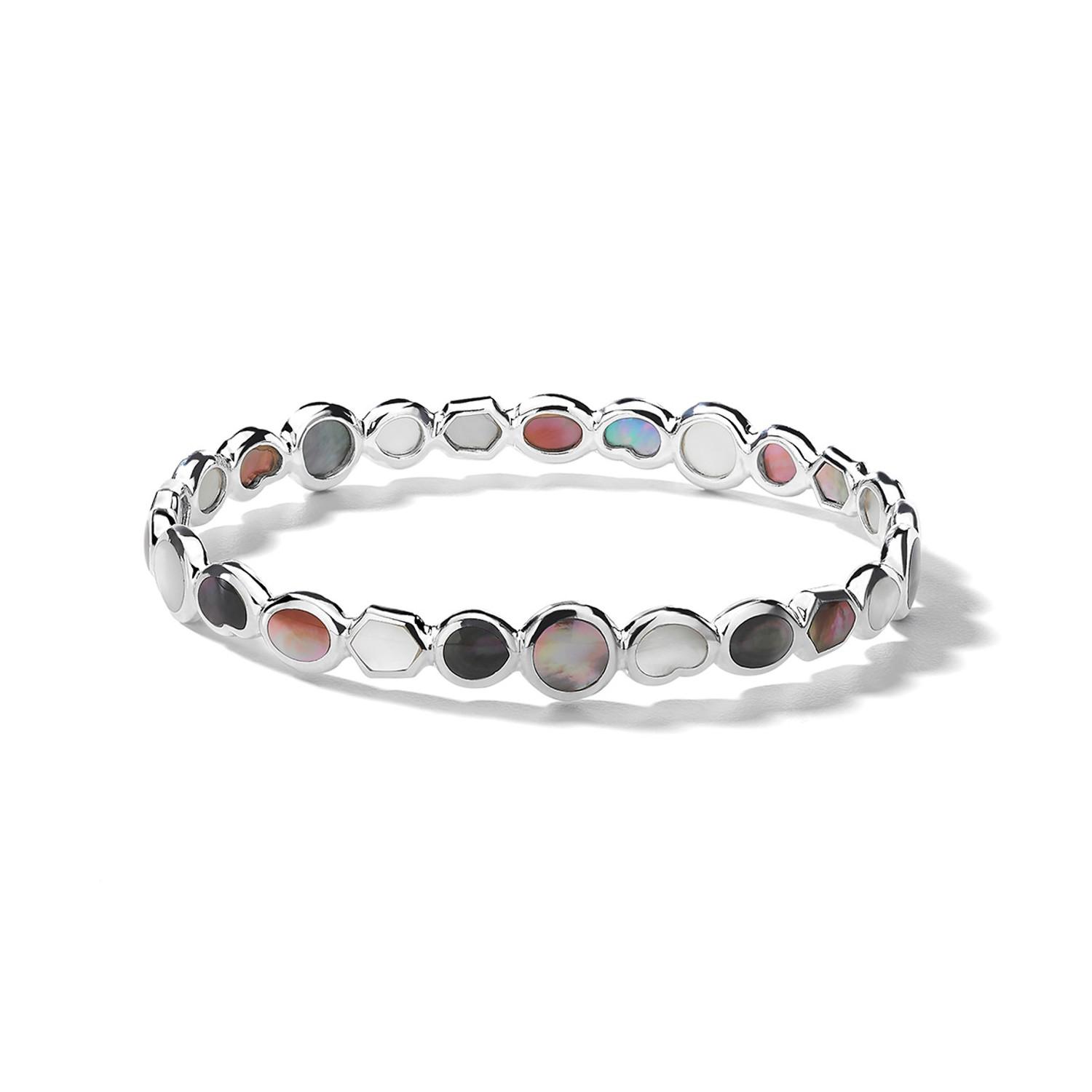 Ippolita Polished Rock Candy Mother of Pearl and Shell Bangle Bracelet