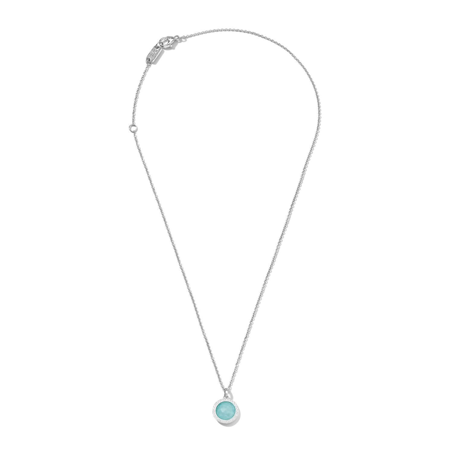 Ippolita Turquoise & Diamond Pendant Necklace
