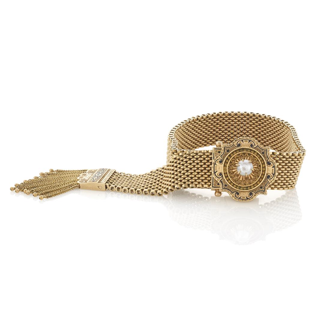 Estate Collection Victorian Pearl Slide Bracelet