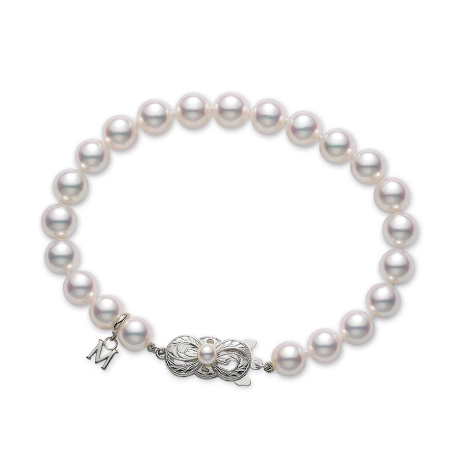 Mikimoto 7" 6-5.5Mm "A" Pearl Strand Bracelet