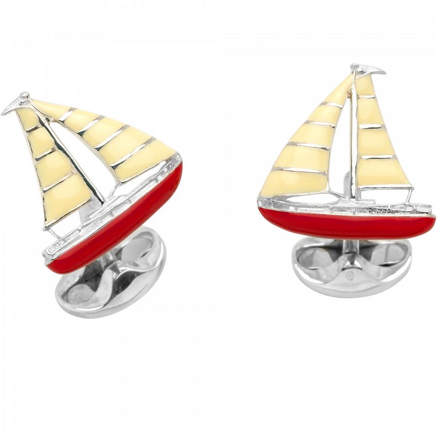 Sterling Silver Yacht Cuff Links