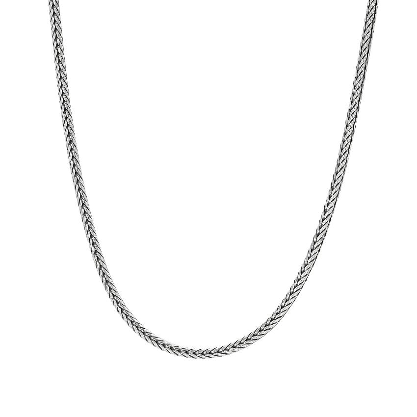 Konstantino Sterling Silver 20 Inch Woven Wheat Chain