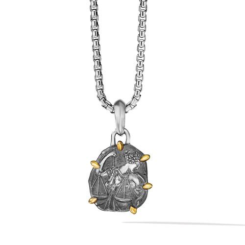 David Yurman Libra Amulet with 18K Yellow Gold