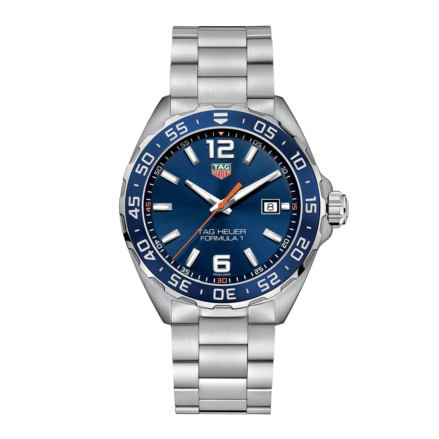 TAG Heuer Formula 1 Quartz Date Watch with Blue Dial and Case