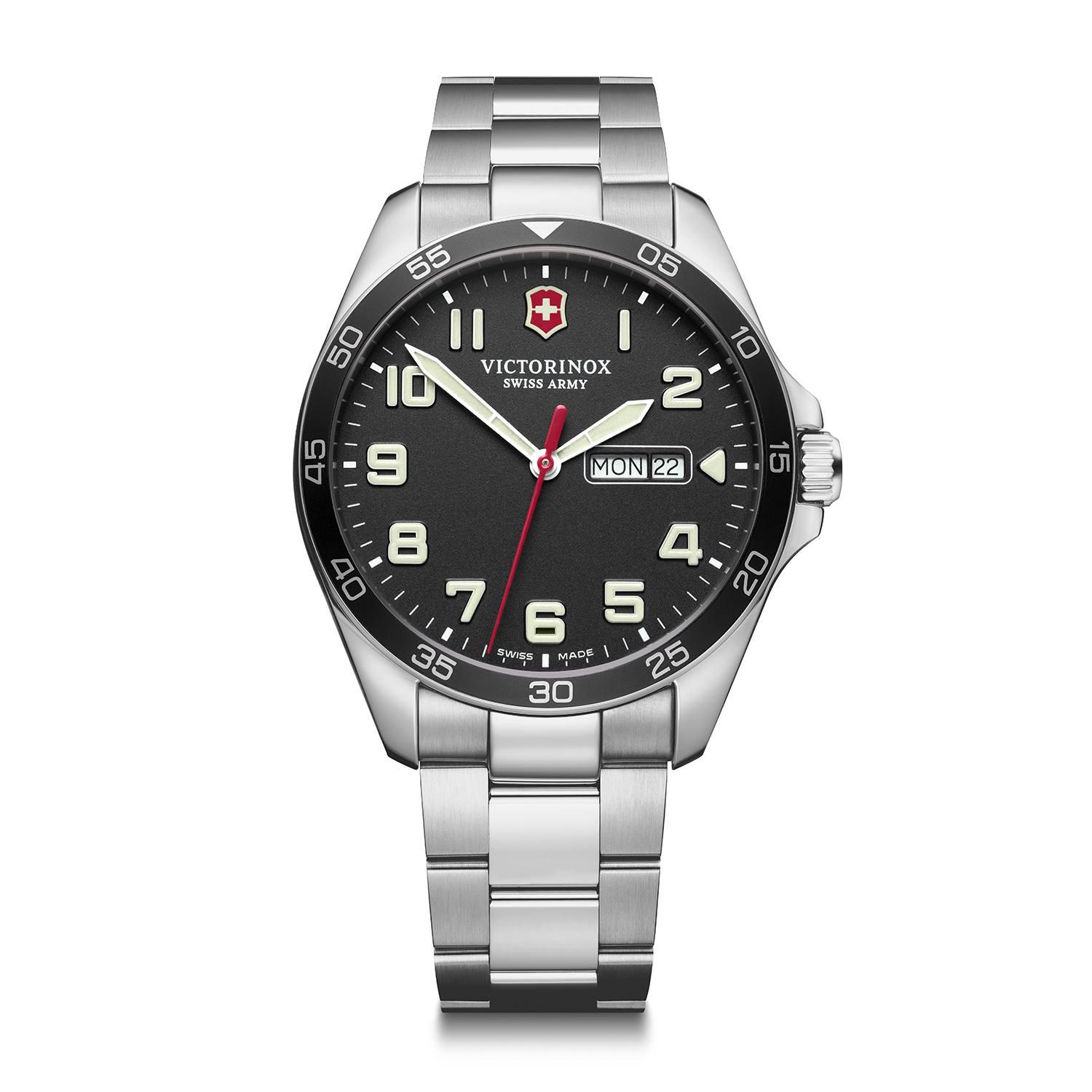 Victorinox Fieldforce Gent's Timepiece with Black Dial, 42mm