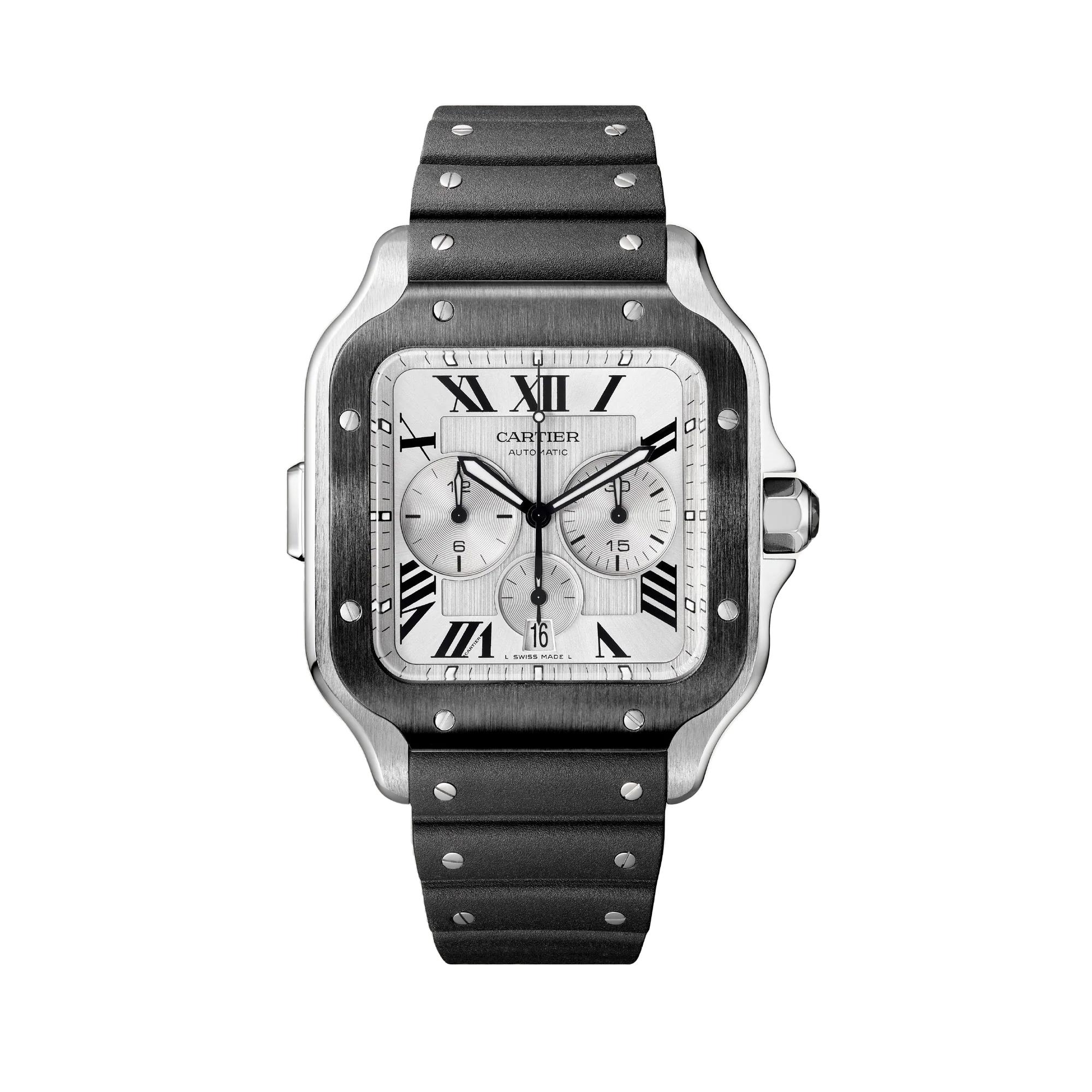 Santos de Cartier Chronograph Watch, size extra large
