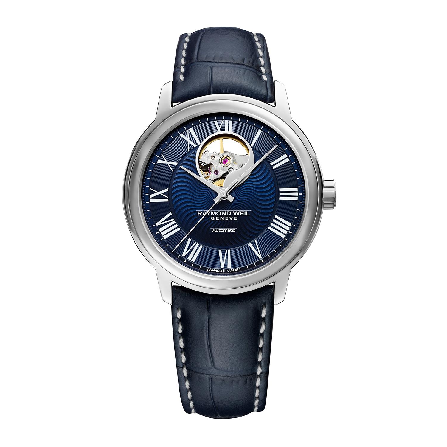 Raymond Weil Maestro Men's Automatic Blue Leather Watch