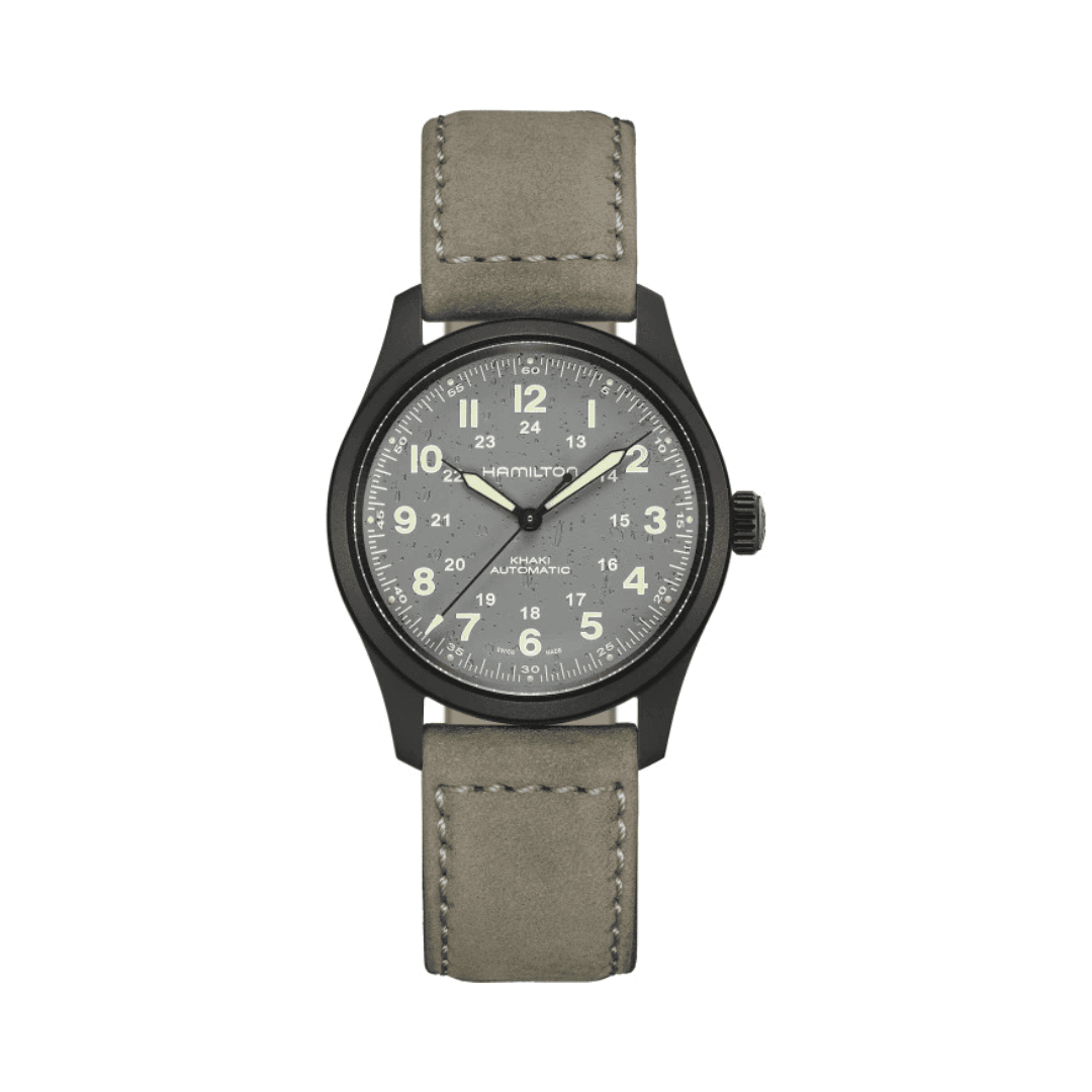 Hamilton Khaki Field Titanium Auto Watch with Gray Dial