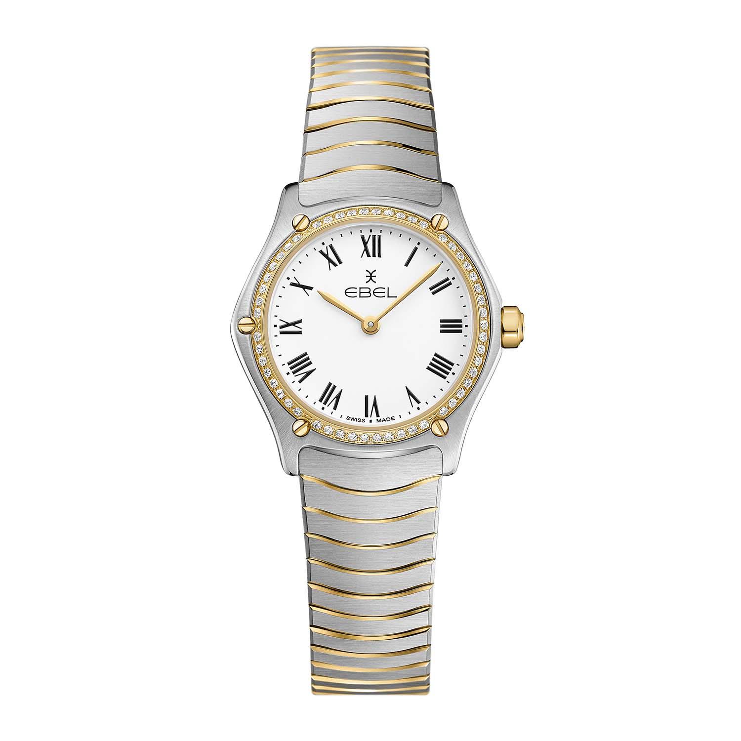 Ebel Sport Classic Ladies Watch with Diamond Case and Yellow Gold