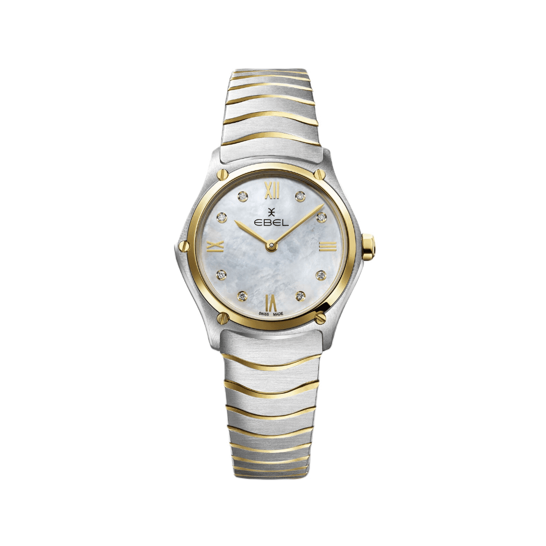 Ebel Sport Classic Ladies Watch with Mother of Pearl Dial and Diamond Accents