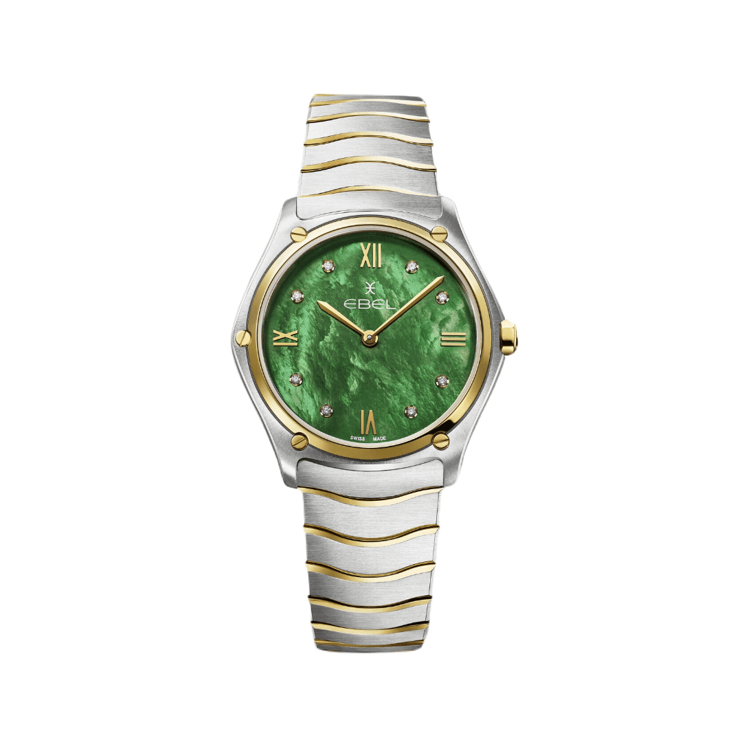Ebel Sport Classic Ladies Watch with Green Mother of Pearl Dial