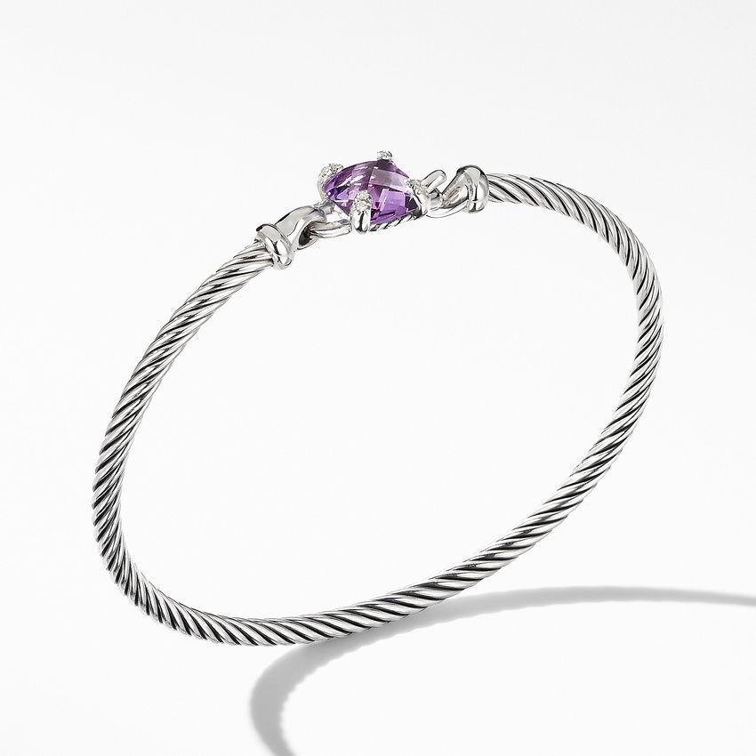 David Yurman Chatelaine Bracelet with Amethyst and Diamonds