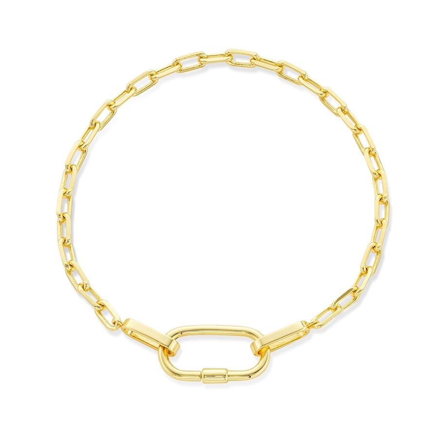 6mm Polished Chain Link Bracelet | Front View