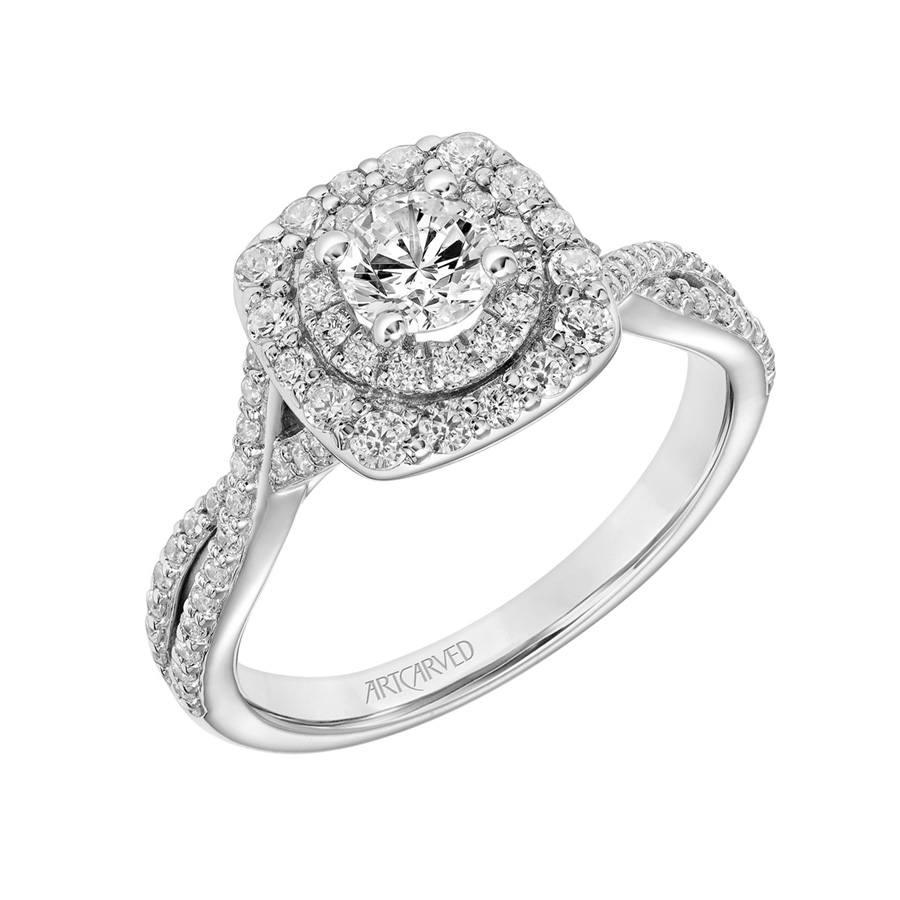 Artcarved Double Halo Semi-Mount Engagement Ring