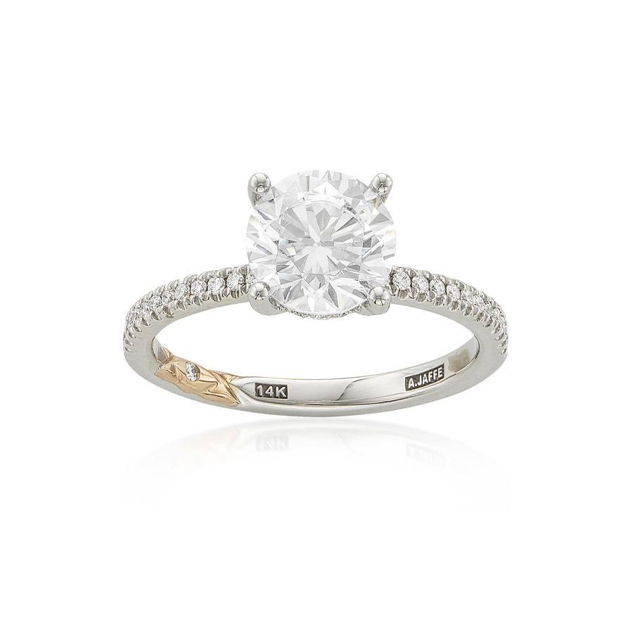A. Jaffe .22 CT Diamond Semi-Mount Engagement Ring
