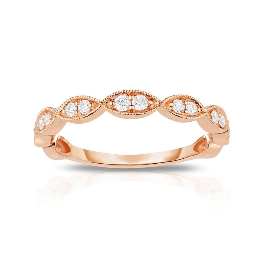 Rose Gold Marquise Diamond Fashion Ring_1