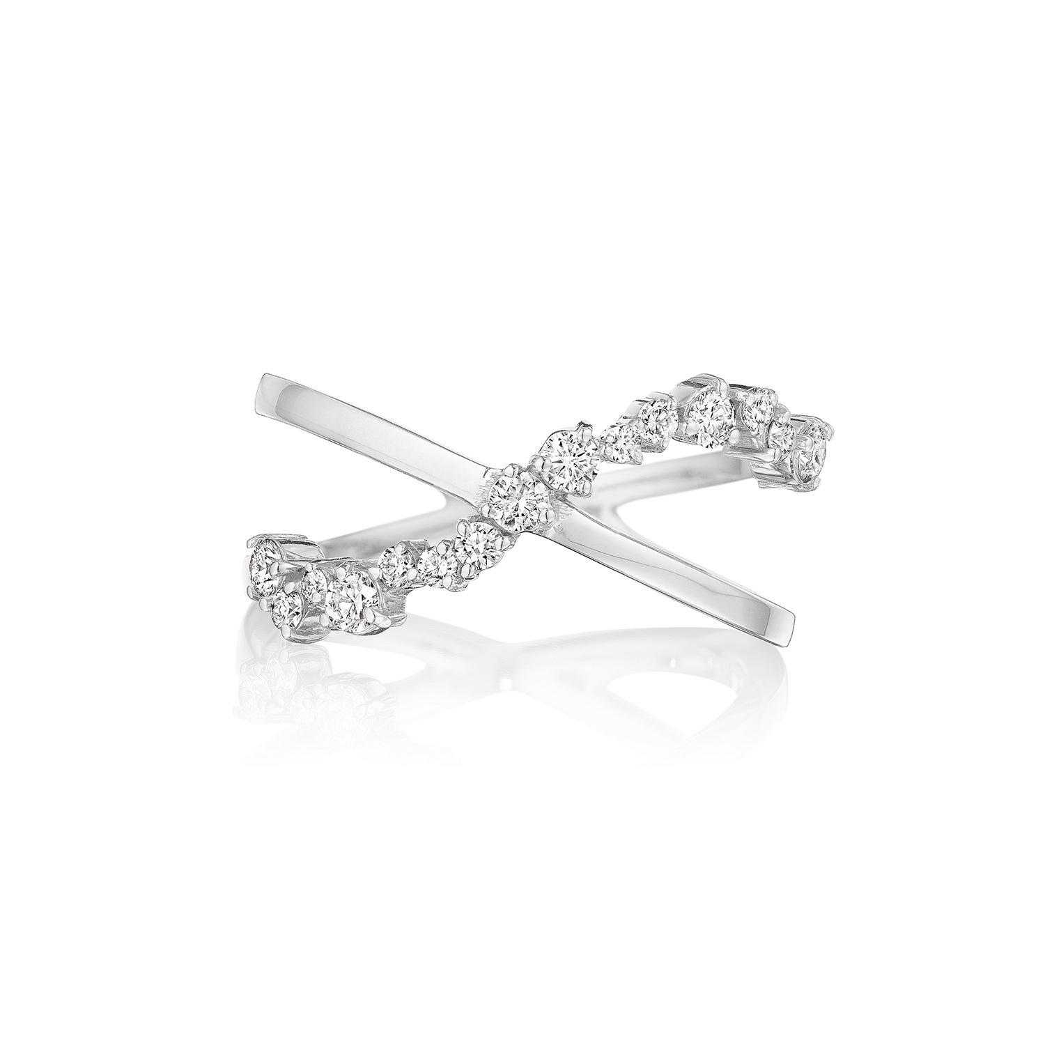 Penny Preville Diamond Cluster Crossover Ring