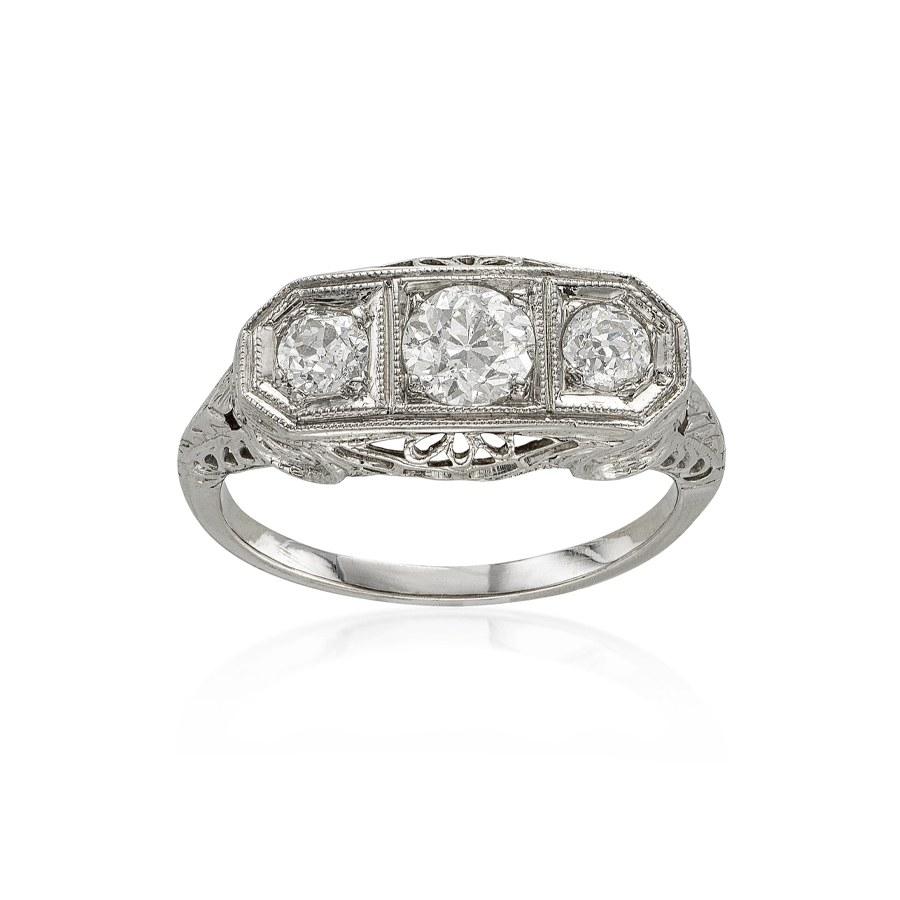 Estate Collection Art Deco 3-Stone Diamond Ring