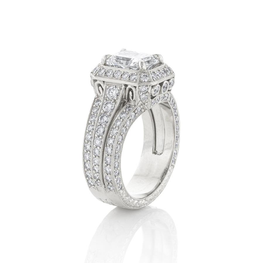 2.01 Carat Radiant Cut Diamond Engagement Ring
