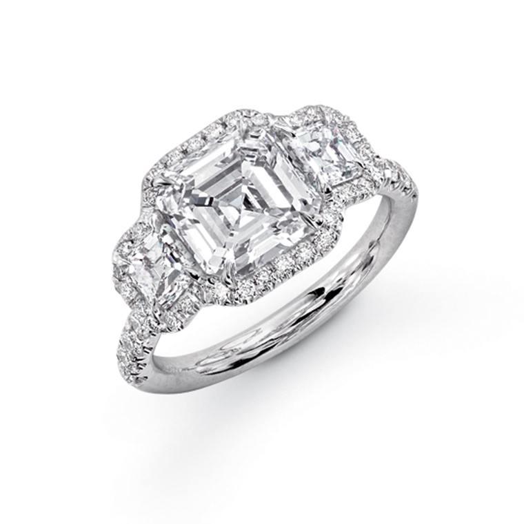 3.03 CTW Diamond Engagement Ring with Diamond Halo