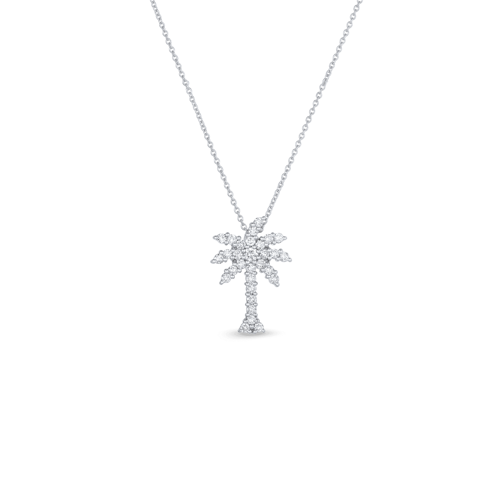 Roberto Coin 18K Palm Tree Pendant Necklace with Diamonds