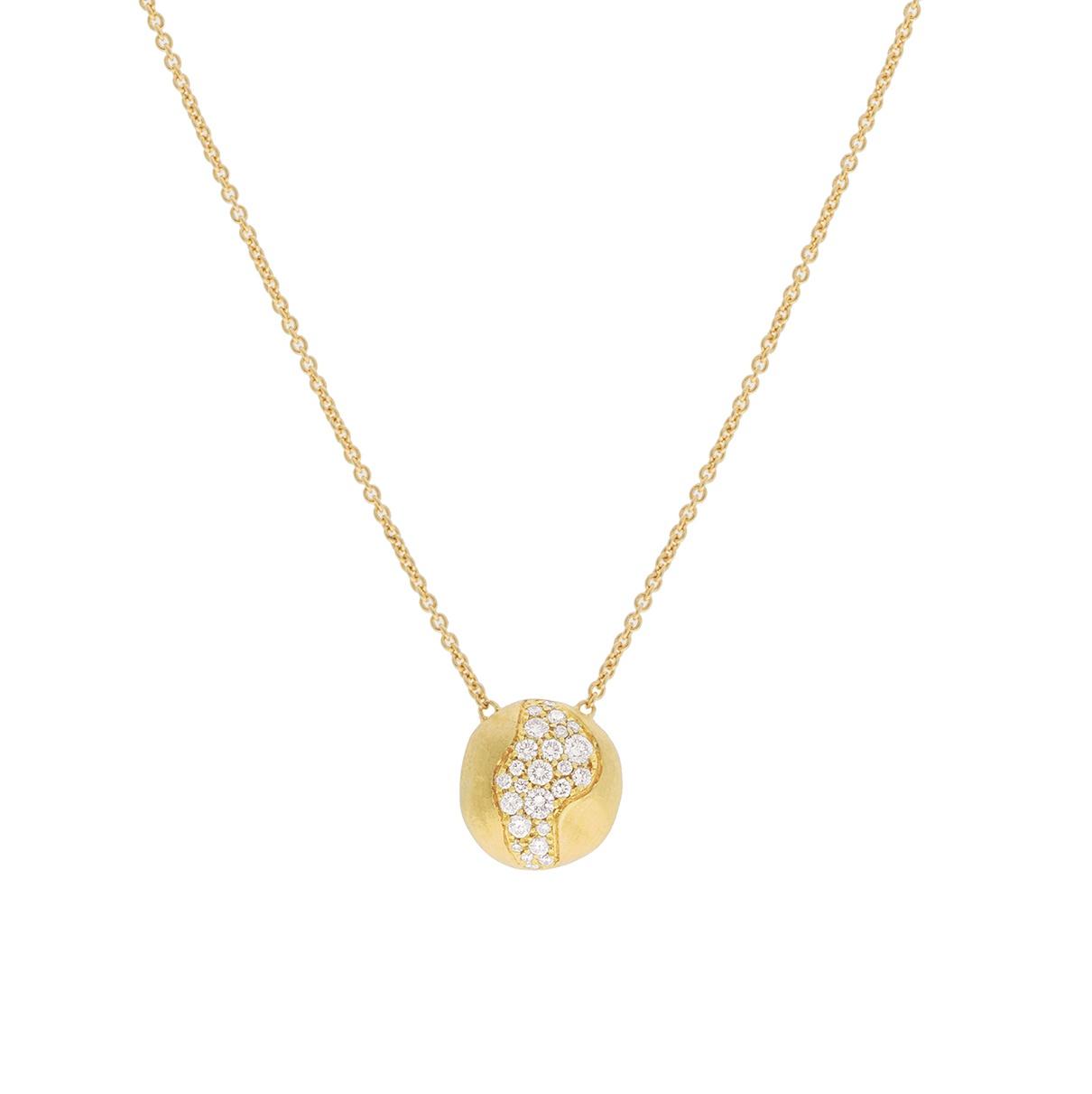 Marco Bicego Africa Constellation Round Diamond Pendant Necklace