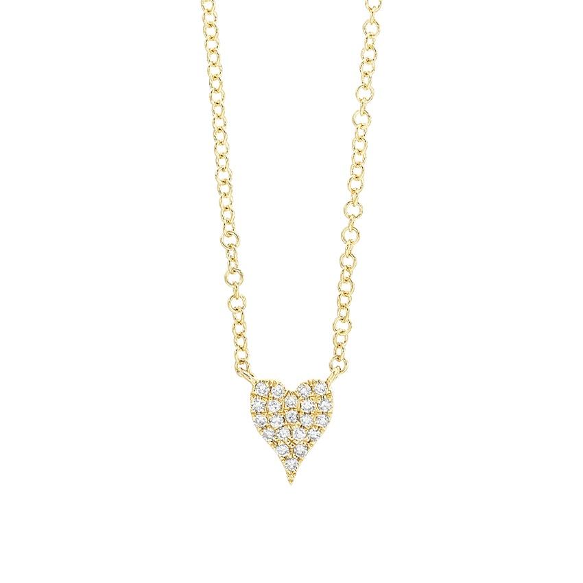 .05CTW Diamond Heart Pendant Necklace