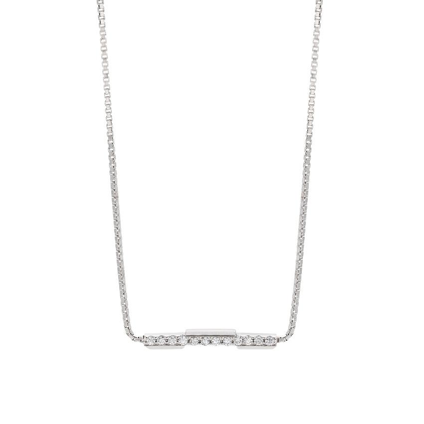 Gucci Link To Love Diamond Bar Necklace