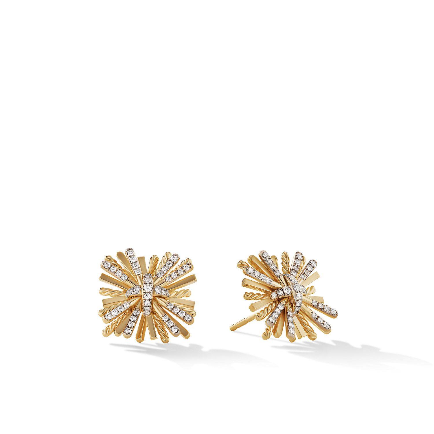 David Yurman Angelika Stud Earrings with Pave Diamonds
