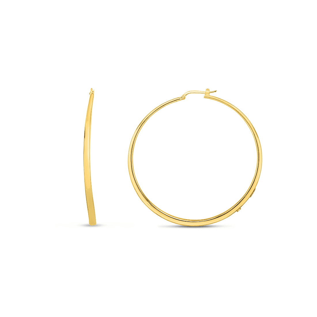 Roberto Coin 60mm Polished Hoop Earring | Front View
