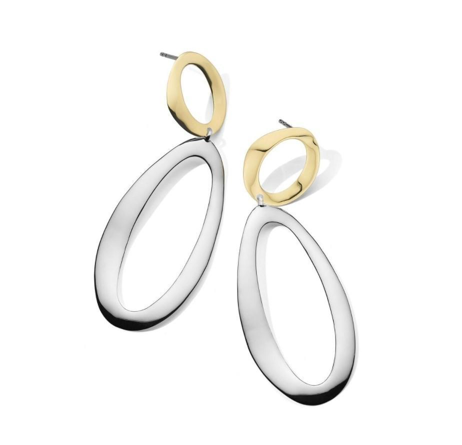 Ippolita Chimera Large Smooth Snowman Double Drop Earrings in Chimera