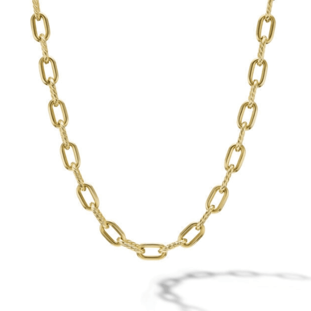 David Yurman DY Madison Link Necklace in 18k Yellow Gold