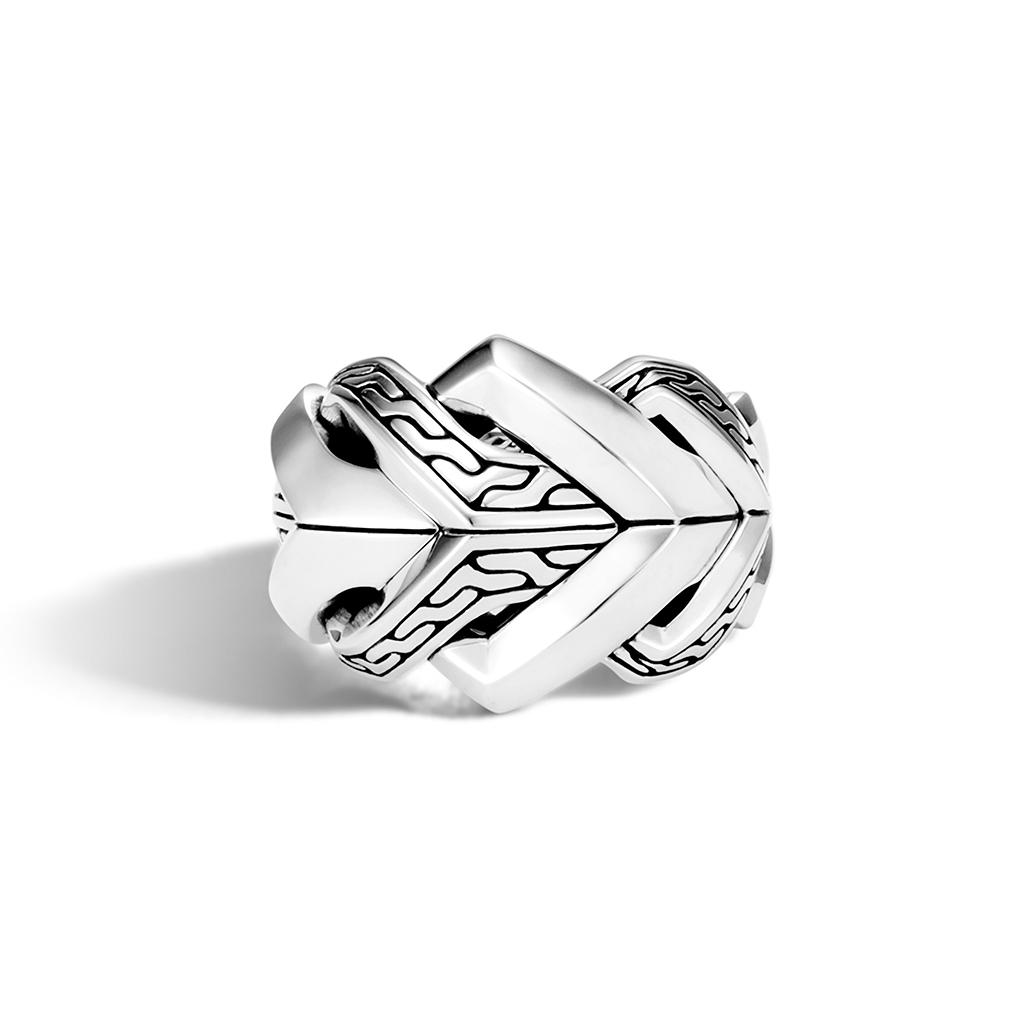 Gents John Hardy Sterling Silver Asli Classic Chain Link Ring