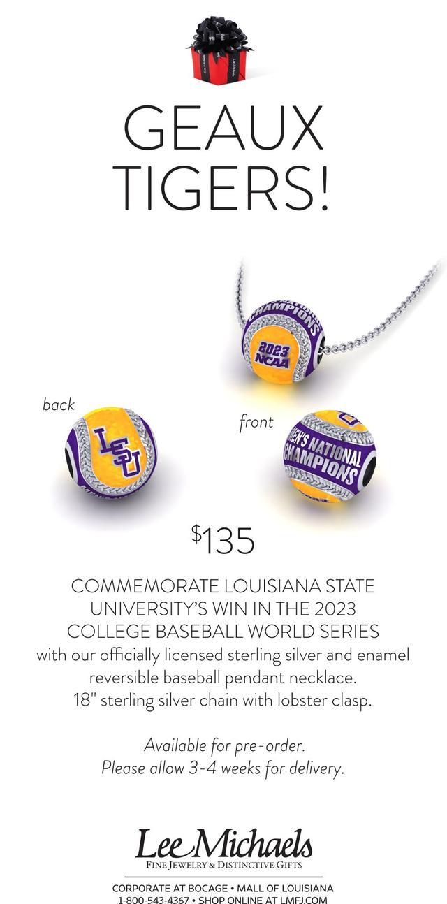Advertised LSU Baseball Championship Necklace