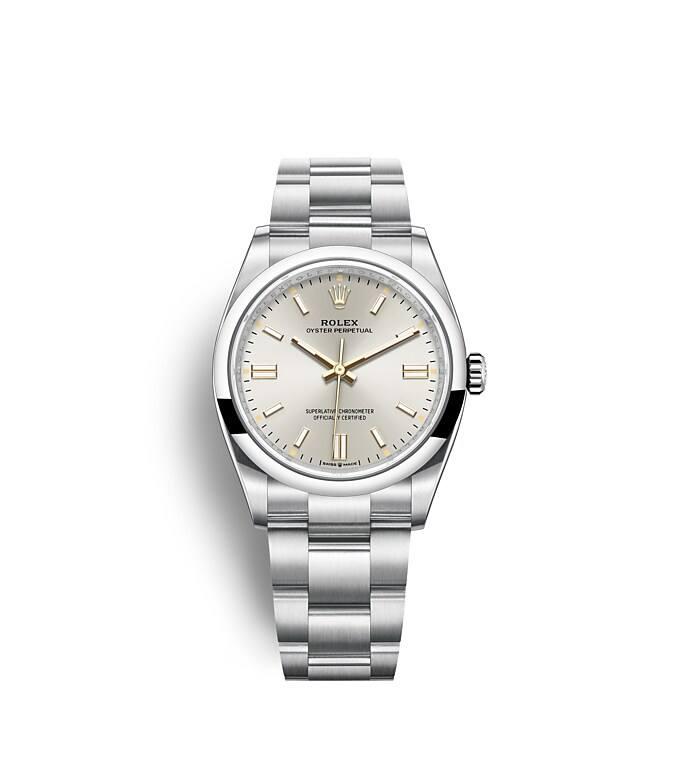 Rolex Oyster Perpetual, m126000-0001. Available at Lee Michaels Fine Jewelry.