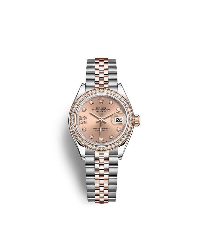 Rolex Lady-Datejust, m279381rbr-0027. Available at Lee Michaels Fine Jewelry