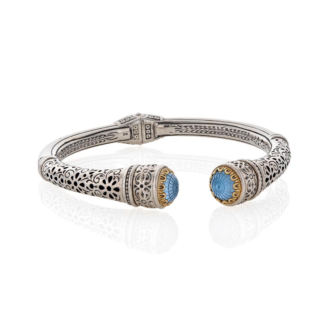 Konstantino Dome Collection Blue Spinel Doublet Bracelet